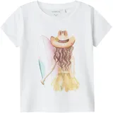 NAME IT Kurzarmshirt »NMFHATTIE SS TOP BOX«, weiß