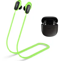 WOFRO Anti-Verlust-Gurt für Bose QuietComfort Ohrhörer II und Bose QuietComfort Ultra (2023), Sport-Umhängeband aus weichem Silikon, kompatibel mit neuen Bose QC Ohrhörern, 3 Halsschnur, Grün