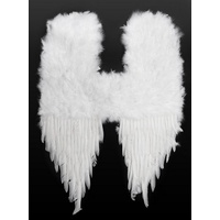 Metamorph Kostüm-Flügel Große weiße Feder Flügel für Fasching Halloween, Imposante Federflügel für Elfen, Dämonen und Engel Kostüme weiß
