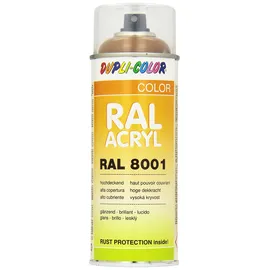 MOTIP Dupli-Color 366208 RAL-Acryl-Spray 8001, Ockerbraun Glanz
