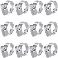POPPSTAR Schlauchschellen Edelstahl 12-20mm mit Bandbreite 9mm, W2-Qualität (12