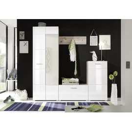 HBZ SIXX Garderobenschrank 195x195x36 cm weiß