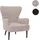 Mendler Lounge-Sessel HWC-K37 Cord 75 x 80 x 78 cm Beige mit Kissen