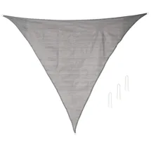 Royal Gardineer Sonnensegel für Terrasse und Garten, dreieckig, 3 x 3 x 3 m, grau