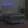 vidaXL Boxspringbett mit Matratze & LED Weiß 90x200 cm Kunstleder