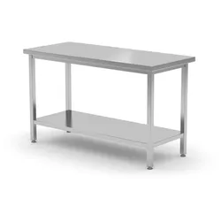 Hendi Arbeitstisch mit Grundboden Budget Line aus Edelstahl 600x600x850mm