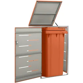 deluke Mülltonnenbox JAGU 115 x 69 x 77,5 cm orange