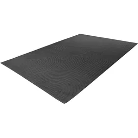 Kayoom Teppich Bandito 325", Grau 160x230 cm – Pflegeleicht & Strapazierfähig - dunkelgrau,
