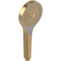 Villeroy & Boch Verve Showers Handbrause TVS10900100076 d= 110mm, 3-strahlig, mit Rückflussschutz, Wandmontage, brushed gold
