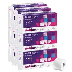 Satino by wepa Toilettenpapier prestige 4-lagig, 72 Rollen