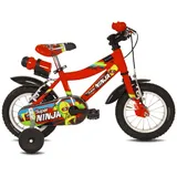 Myland Kinderfahrrad Super Ninja 14' Rot mit Stahlrahmen und V-Brake