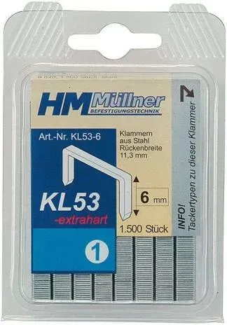 HM Müllner Klammern, Serie 53 Länge 4 mm