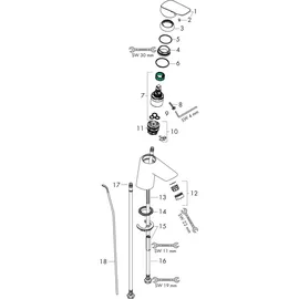Hansgrohe Logis 70 CoolStart Einhandmischer chrom 71072000