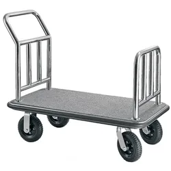 Contacto Gepäckwagen, Edelstahl, grau