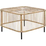 Beliani Garten-Beistelltisch 67 x 67 x 45 cm Schwarz