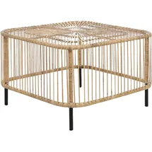 Beliani Garten-Beistelltisch 67 x 67 x 45 cm Schwarz