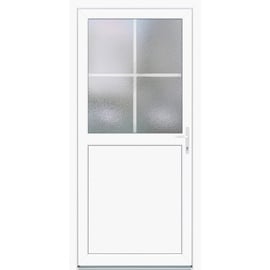 PANTO Kunststoff-Nebeneingangstür K 502 Weiß 98 cm x 198 cm Anschlag Rechts