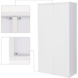 VASAGLE Bücherregal 65,5 x 30 x 129,5 cm Weiß