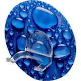 Wenko Static-Loc® Wandhaken Duo Aqua - Befestigen ohne Bohren, Kunststoff (PET), 8.5 x 3 x 8.5 cm, Mehrfarbig