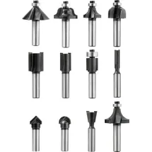 KWB Frässet Schaftdurchmesser 8 mm 12-teilig