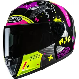 HJC Helmets Y10 Mika Schwarz/Pink M