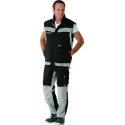 Arbeitsweste 2530 schwarz/zink, Größe M - schwarz/zink - M