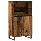 vidaXL Highboard Altholz-Optik 60x36x110 cm Holzwerkstoff