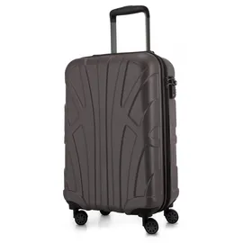suitline Hartschalenkoffer Trolley 4-Rollen Cabin 55 cm / 34 l titan