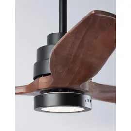 Nova Luce Sabal LED Ventilator 0 cm Schwarz/Braun