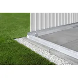Biohort Bodenrahmen für Gerätehaus Europa 150 x 150 cm Silber