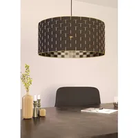 EGLO Hängeleuchte Marasales 1-flammig Schwarz-Messing Ø 550 mm E27