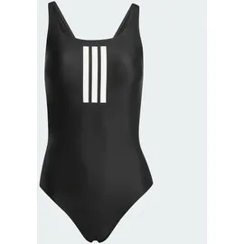 adidas 3-Streifen V-Back Badeanzug Black / White 42