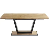 vente-unique VITENO ausziehbar 6-10 Personen 76 x 76 x 160 cm schwarz