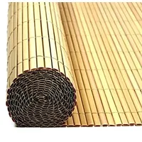 FI-CHI – Premium Sichtschutzmatte | Zaun | Gartensichtschutz für Garten und Balkon aus Weide | Höhe 1,5 m | Länge 3 m | HxL: 1,5x3 m | Braun