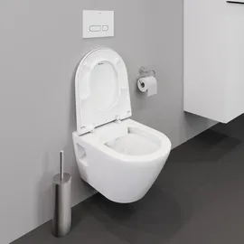 Duravit D-Neo Wand-WC Compact mit WC-Sitz Weiß spülrandlos