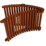 Garden Pleasure Nassau Sonnenliege 200 x 55 x 56 cm Braun