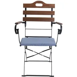 Mendler HWC-J40 Biergartenstuhl 58 x 58 x 105 cm blau 2 St.