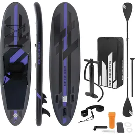 ECD Germany SUP Board Aufblasbar 305 x 82 x 15 cm schwarz