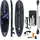 ECD Germany SUP Board Aufblasbar 305 x 82 x 15 cm schwarz