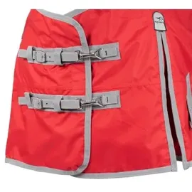 Equinate Regendecke Springfield mit Fleeceinnenfutter Rot