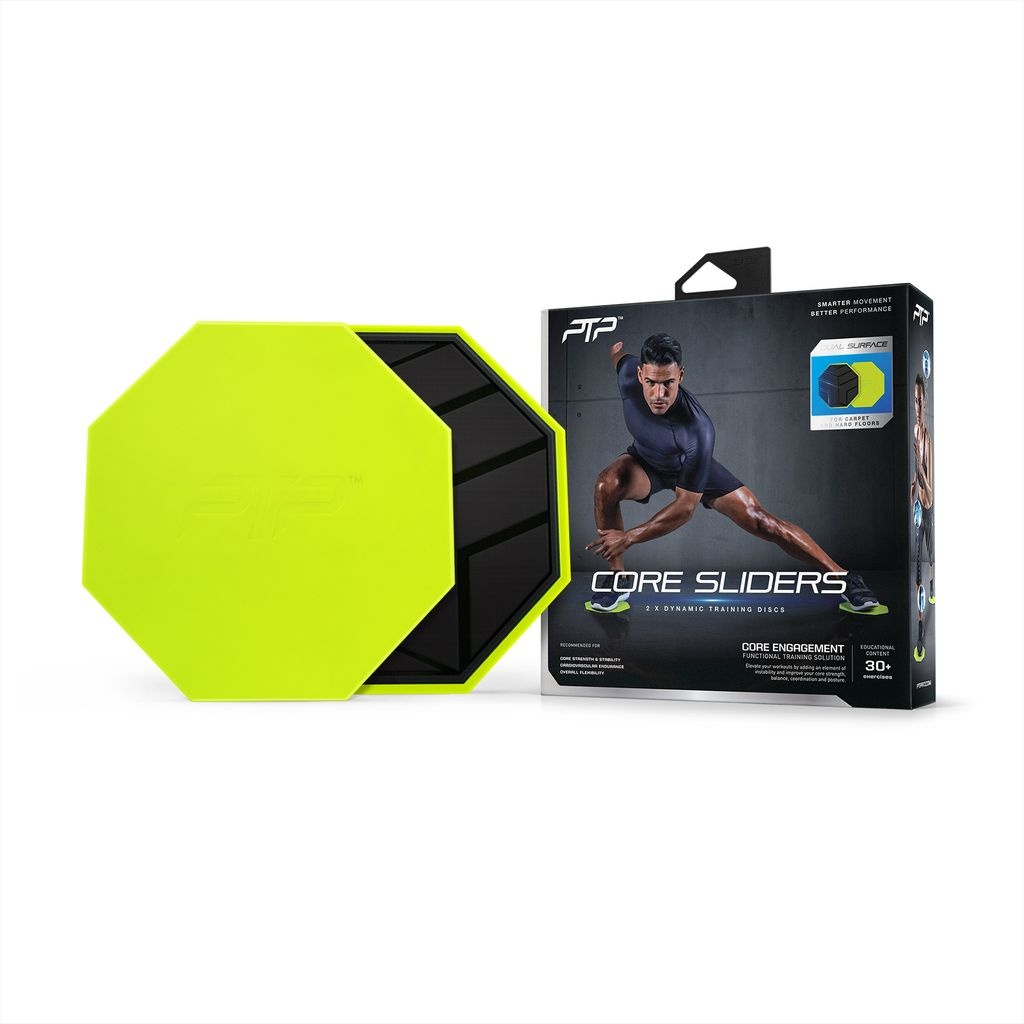 Dynamic Training Discs CORE SLIDERS Lime ONE SIZE PTP