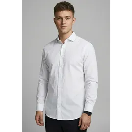 JACK & JONES Langarmhemd Weiß M