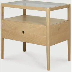 Ethnicraft Spindle Nachttisch Eichenholz Lackiert - Braun