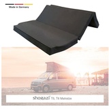 shogazi ® vw t6 matratze t5 luxus faltmatratze travel camper - grau - kaltschaum - 150x190 cm
