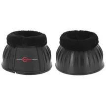 Covalliero Hufglocken Gummi mit Teddy-Fleece Cob Schwarz