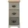 Mobili Rebecca Nachttisch Rebecca 62 x 29 x 25 cm Beige/Grau/Weiß