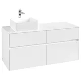 Villeroy & Boch Collaro Waschbeckenunterschrank C04200DH 160 x 55 cm Glossy White