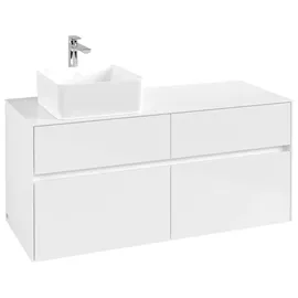 Villeroy & Boch Collaro Waschbeckenunterschrank C04200DH 160 x 55 cm Glossy White