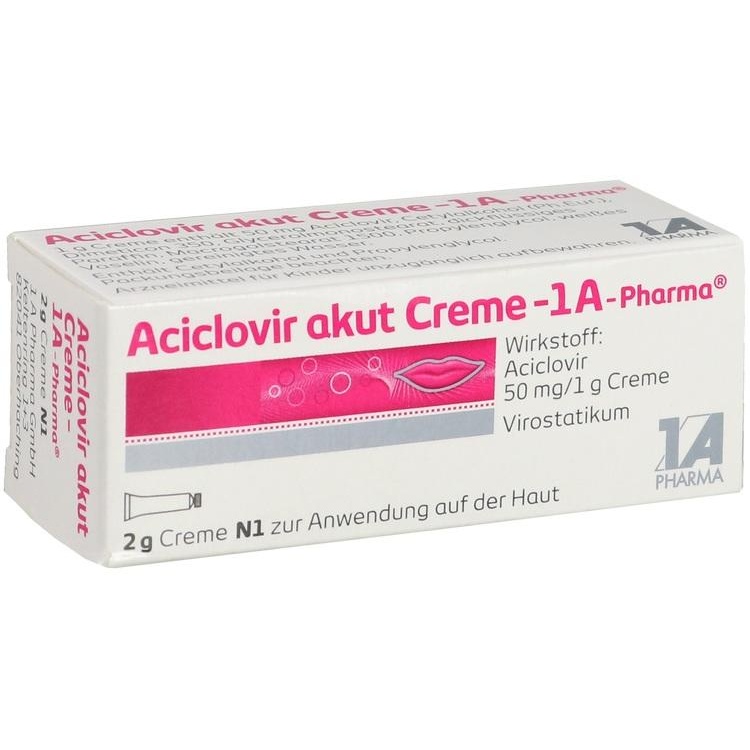 aciclovir akut creme-1a pharma 2 g