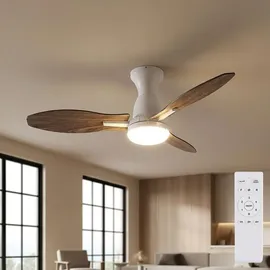 GLOBO LED Deckenventilator 107 cm Braun